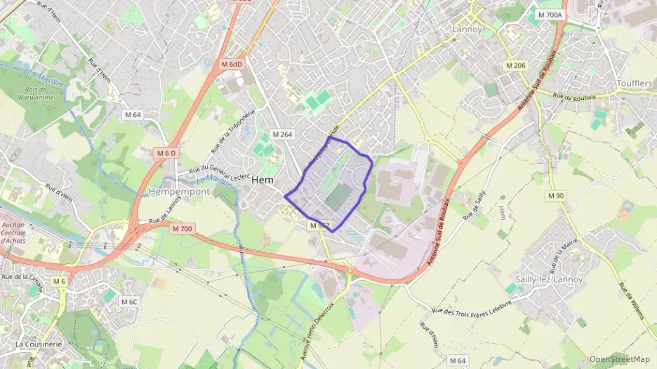 Appartement 43 m² deux pieces à vendre à Hem Appartement 43 m² deux pieces à vendre à Hem