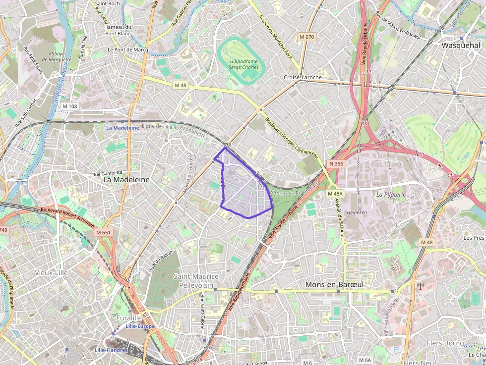 Appartement 50 m² deux pieces à vendre à Marcq-en-Barœul