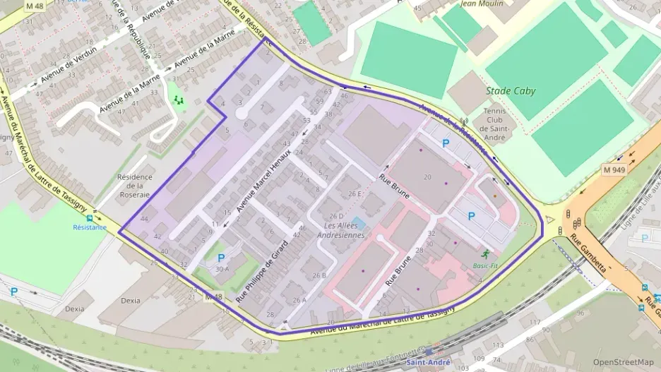 Appartement 42 m² deux pieces à vendre à Saint-André-lez-Lille