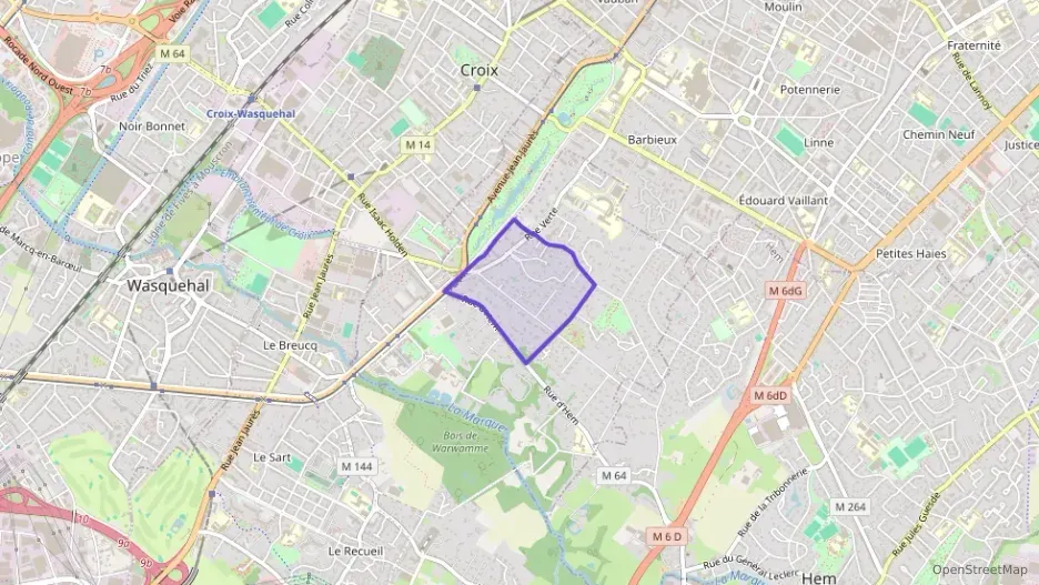 Appartement 47 m² deux pieces à vendre à Croix