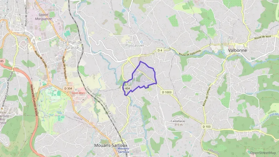 Appartement 58 m² deux pieces à vendre à Mouans-Sartoux