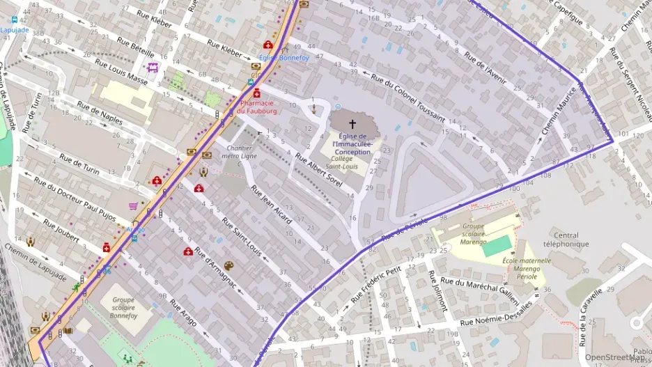 Appartement 68 m² quatre pièces à vendre à Toulouse