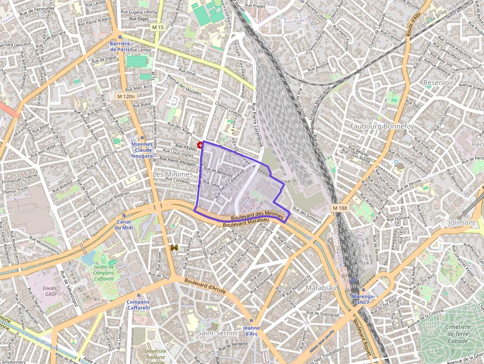 Appartement 55 m² deux pieces à vendre à Toulouse