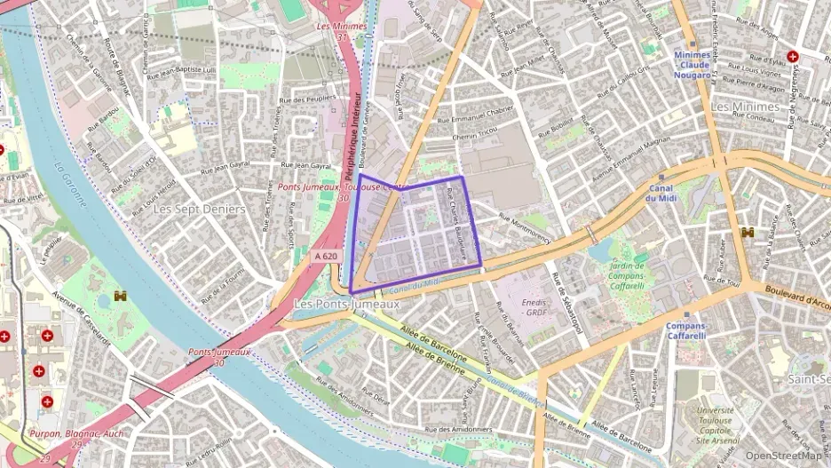 Appartement 60 m² trois pièces à vendre à Toulouse