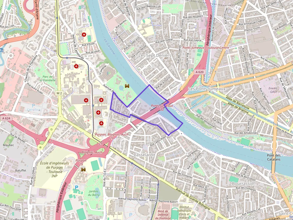 Appartement 70 m² quatre pièces à vendre à Toulouse
