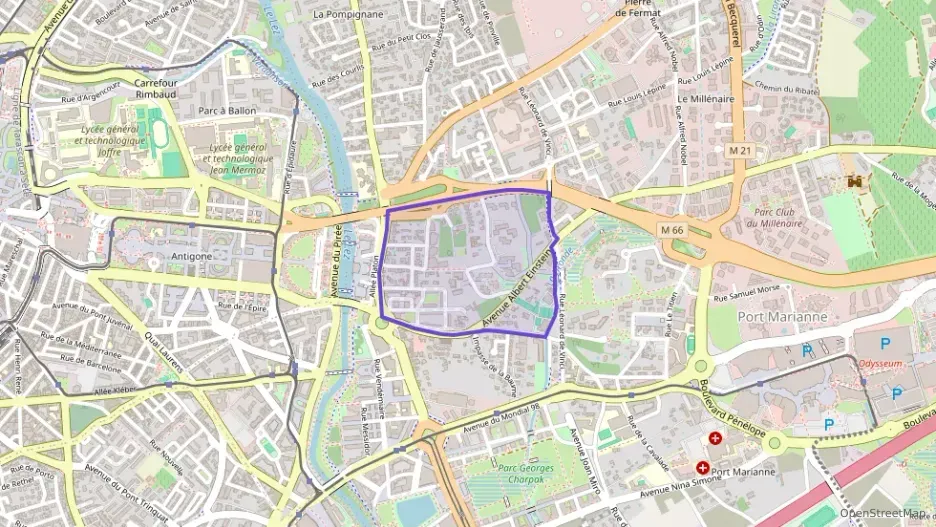 Appartement 60 m² trois pièces à vendre à Montpellier