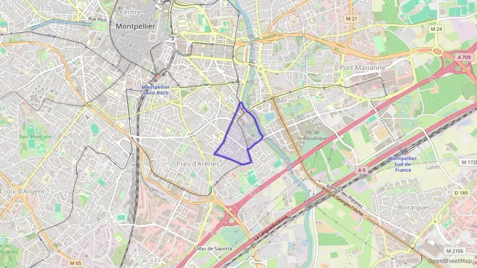 Appartement 43 m² deux pieces à vendre à Montpellier