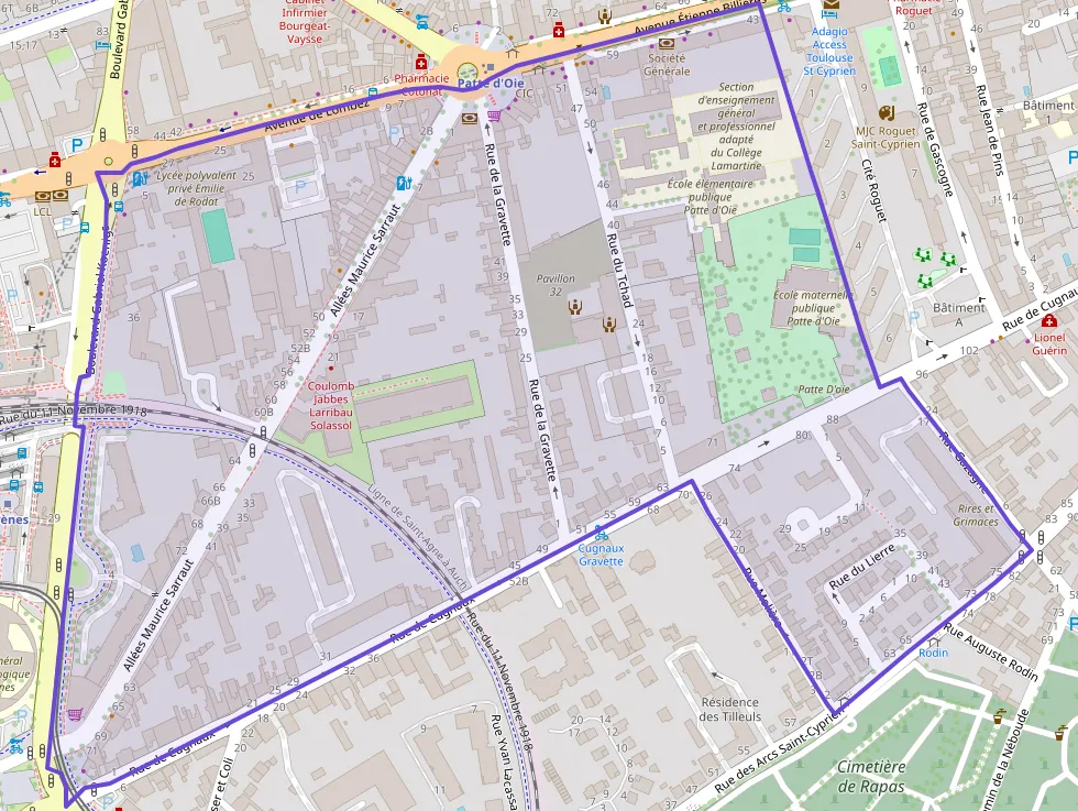 Appartement 70 m² quatre pièces à vendre à Toulouse