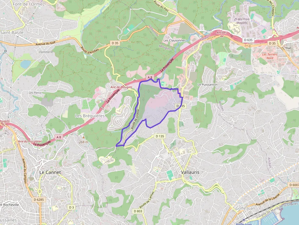 Appartement 54 m² trois pièces à vendre à Vallauris