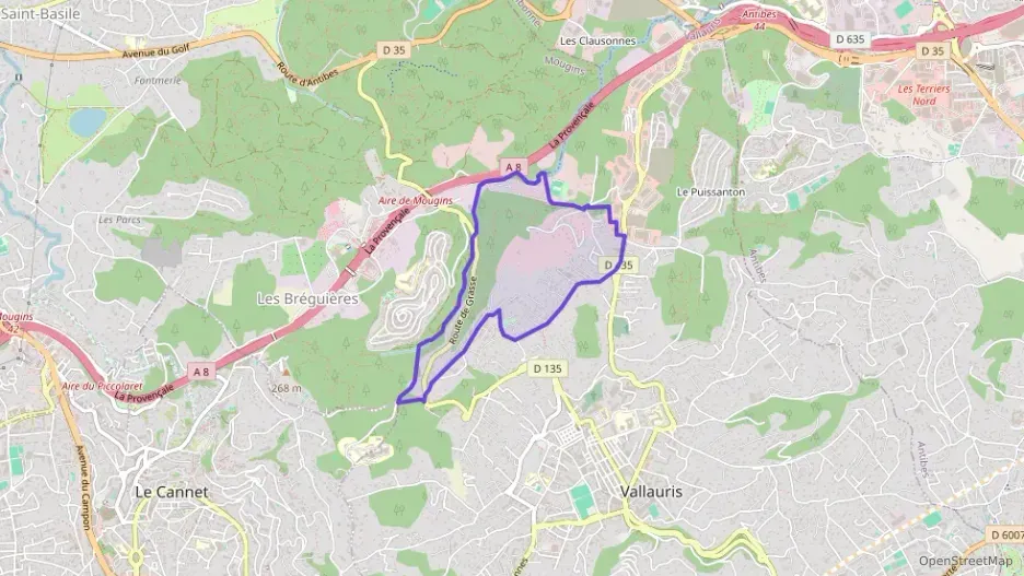 Appartement 54 m² trois pièces à vendre à Vallauris