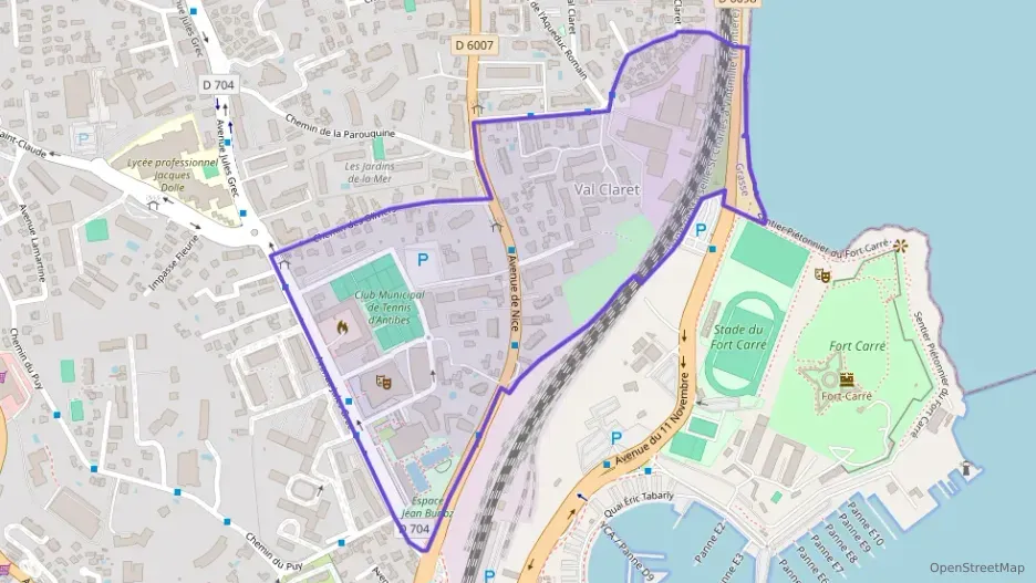 Appartement 50 m² deux pieces à vendre à Antibes