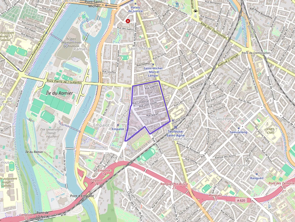 Appartement 39 m² une piece à vendre à Toulouse