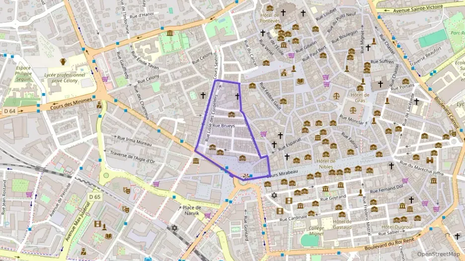 Appartement 70 m² trois pièces à vendre à Aix-en-Provence