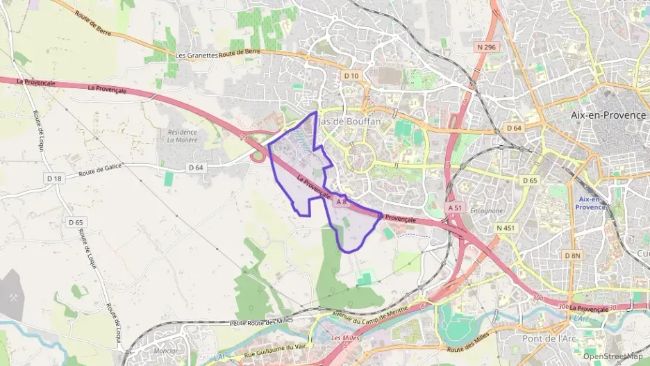 Appartement 58 m² trois pièces à vendre à Aix-en-Provence