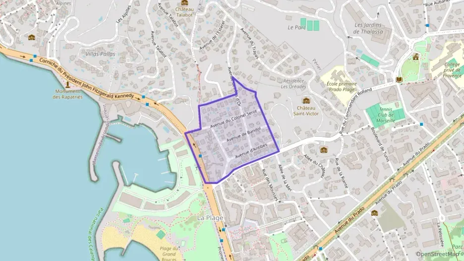 Appartement 43 m² deux pieces à vendre à Marseille 8e Arrondissement