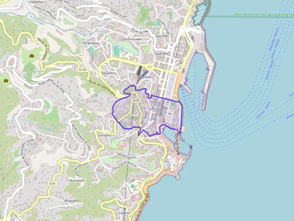 Appartement 60 m² trois pièces à vendre à Bastia