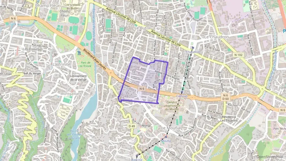 Appartement 55 m² trois pièces à vendre à Saint-Denis
