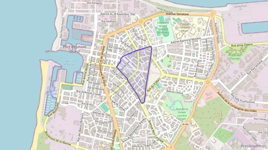 Appartement 88 m² quatre pièces à vendre à Le Port