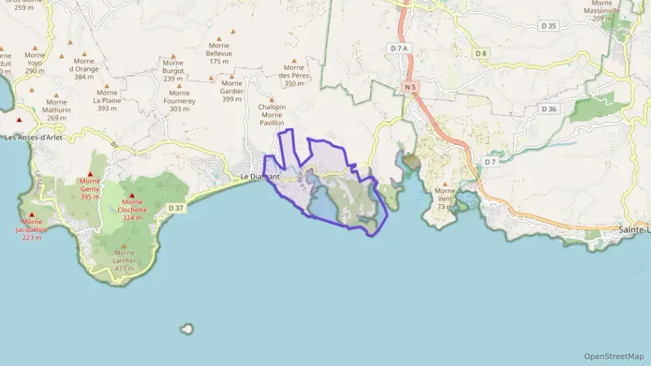 Appartement 56 m² trois pièces à vendre à Le Diamant Appartement 56 m² trois pièces à vendre à Le Diamant