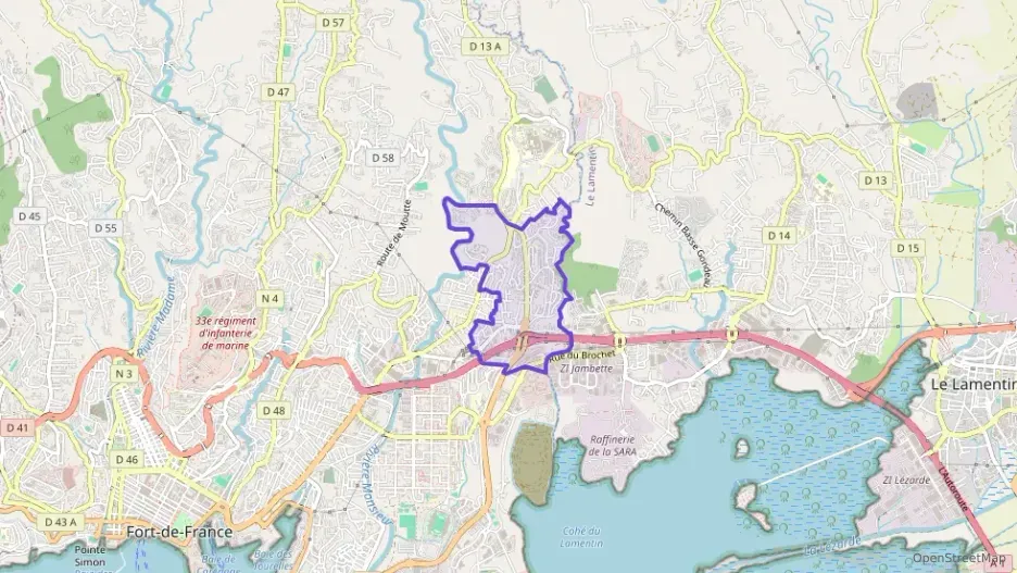 Appartement 47 m² deux pieces à vendre à Fort-de-France Appartement 47 m² deux pieces à vendre à Fort-de-France