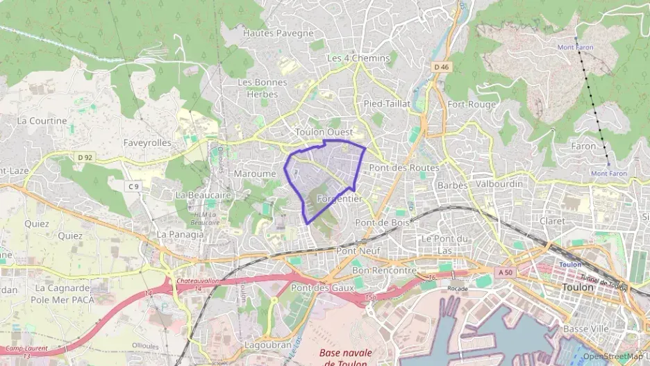 Appartement 43 m² deux pieces à vendre à Toulon