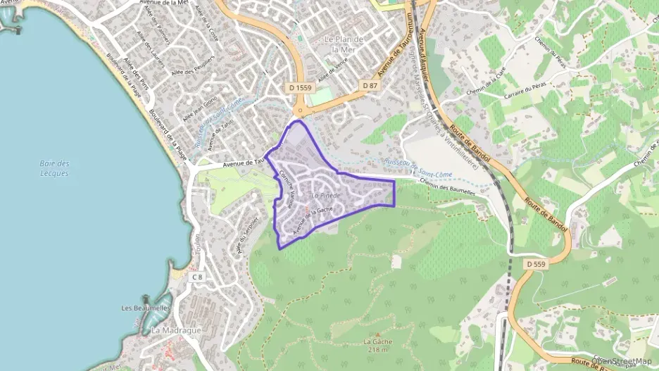 Appartement 57 m² trois pièces à vendre à Saint-Cyr-sur-Mer Appartement 57 m² trois pièces à vendre à Saint-Cyr-sur-Mer