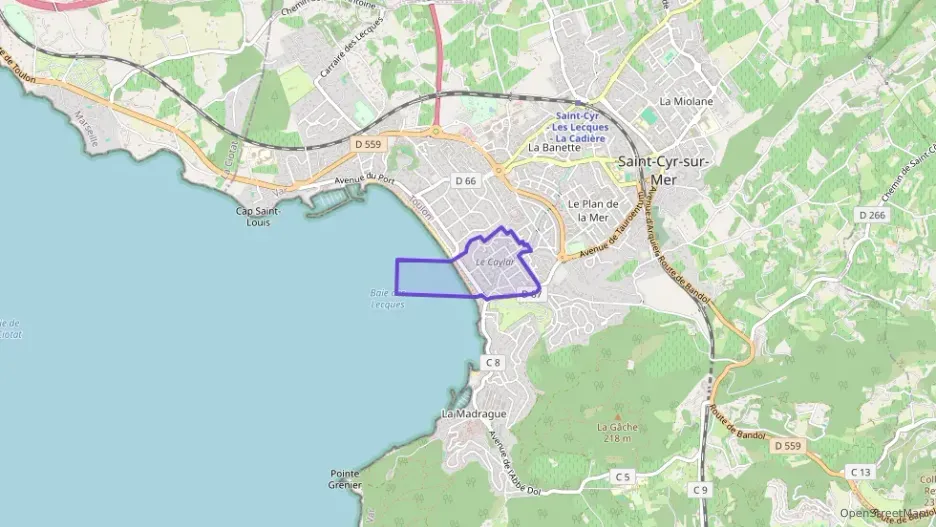 Appartement 64 m² trois pièces à vendre à Saint-Cyr-sur-Mer