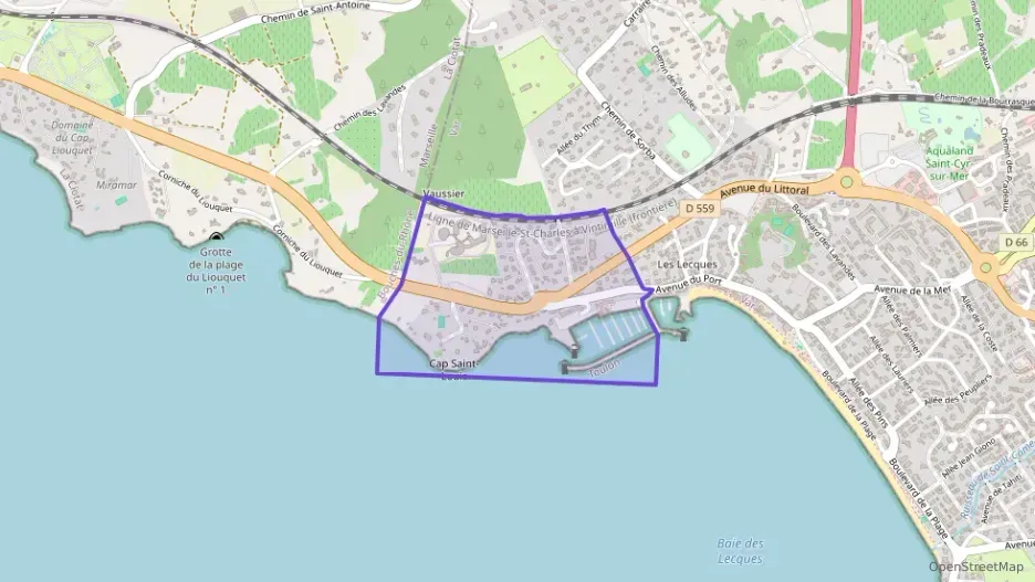 Appartement 60 m² trois pièces à vendre à Saint-Cyr-sur-Mer