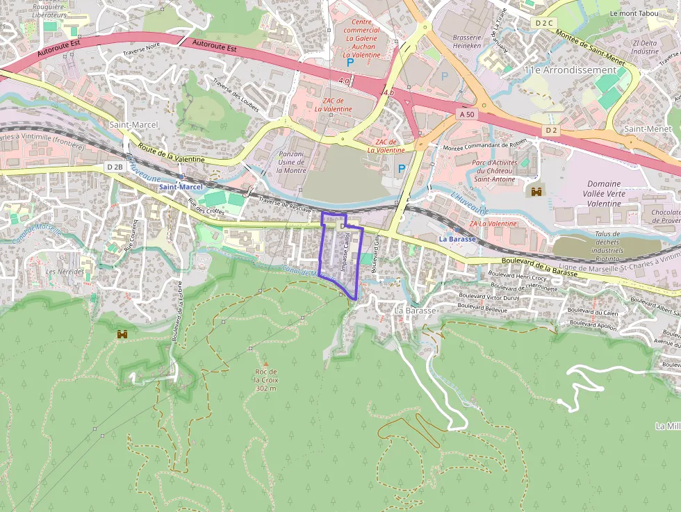 Appartement 60 m² trois pièces à vendre à Marseille 11e Arrondissement