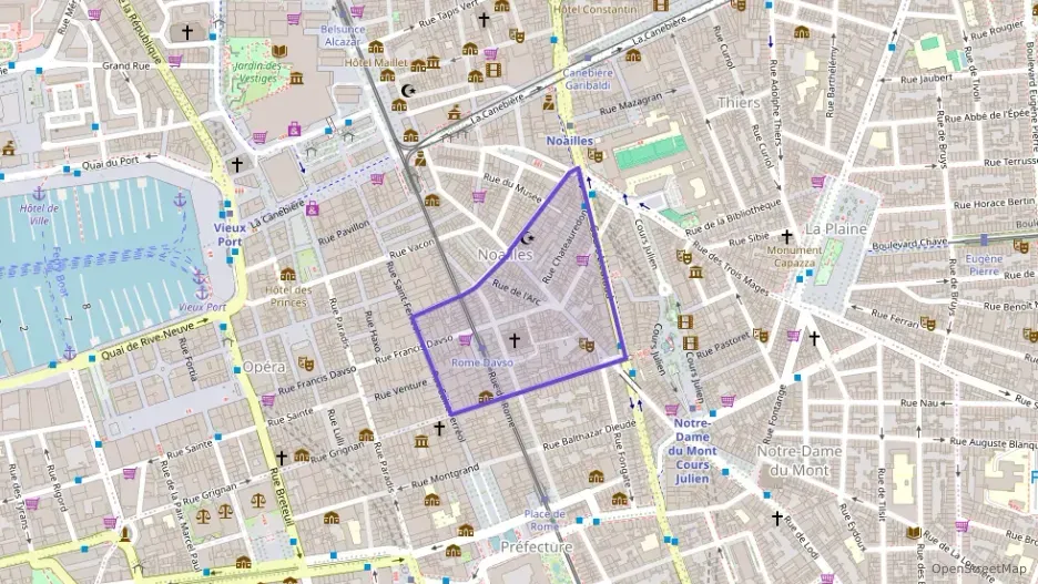 Appartement 55 m² deux pieces à vendre à Marseille 1er Arrondissement