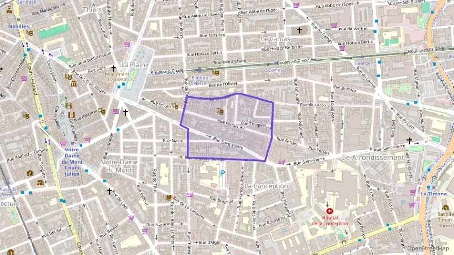 Appartement 34 m² une piece à vendre à Marseille 5e Arrondissement
