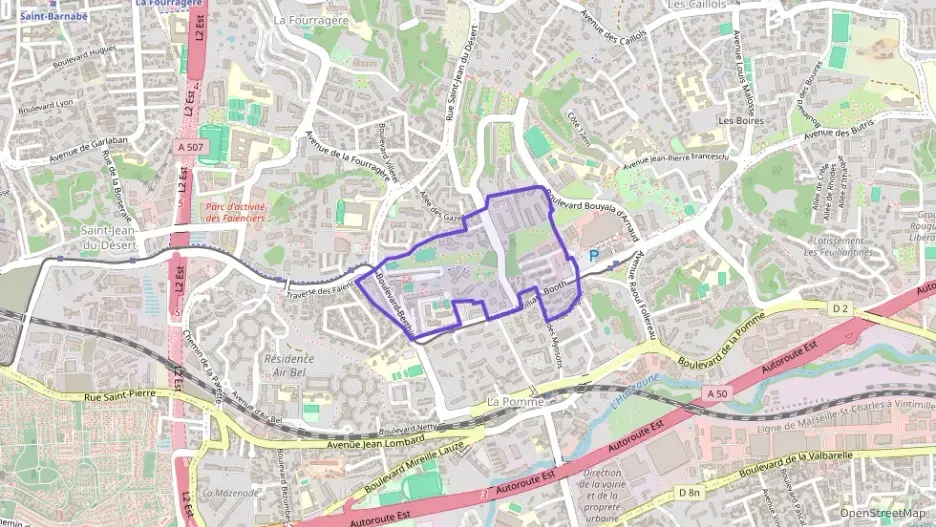 Appartement 72 m² quatre pièces à vendre à Marseille 11e Arrondissement