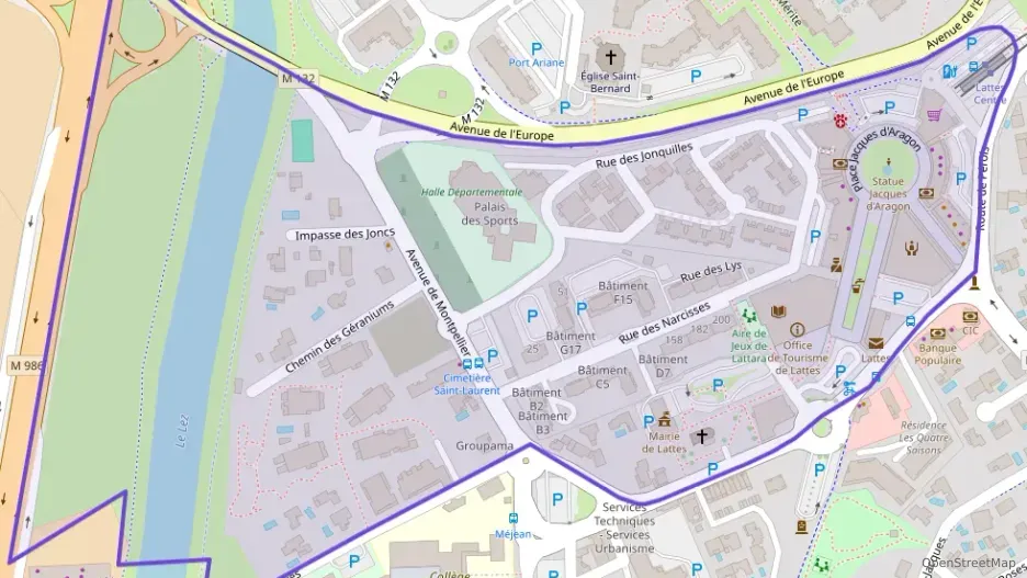 Appartement 45 m² deux pieces à vendre à Lattes