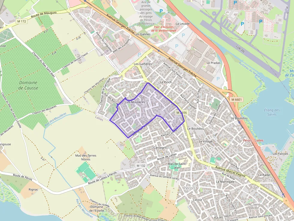 Appartement 59 m² trois pièces à vendre à Pérols