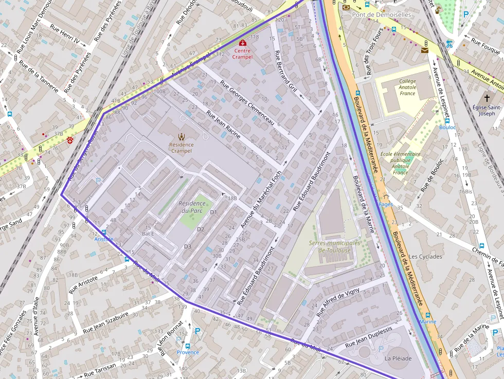 Appartement 57 m² trois pièces à vendre à Toulouse