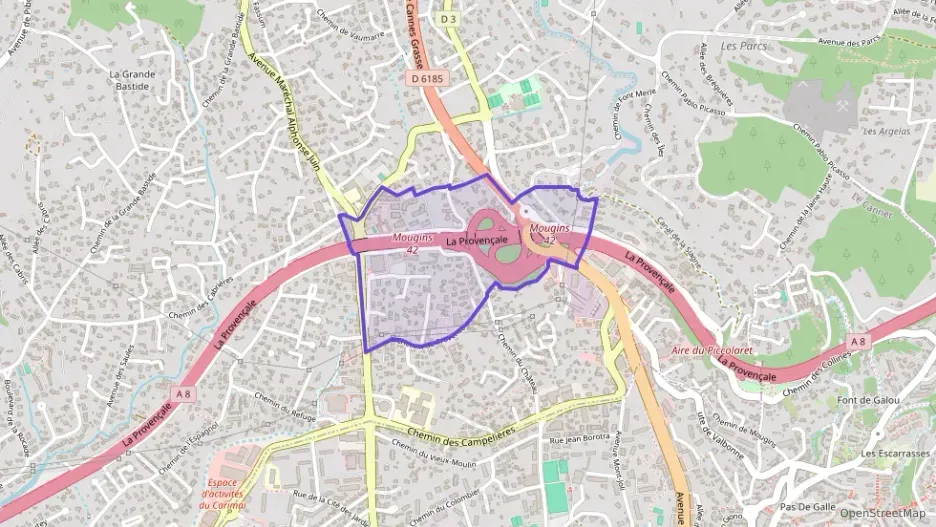 Appartement 65 m² quatre pièces à vendre à Mougins