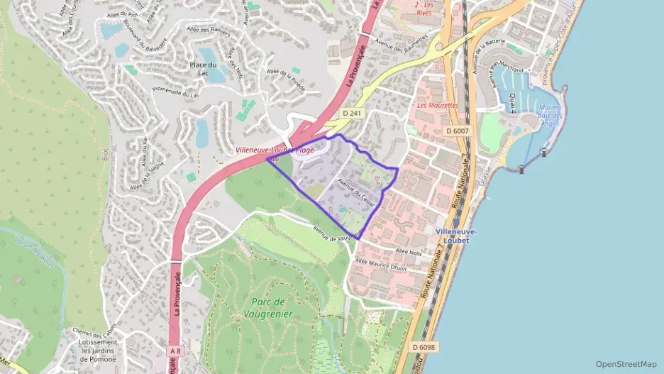 Appartement 51 m² deux pieces à vendre à Villeneuve-Loubet