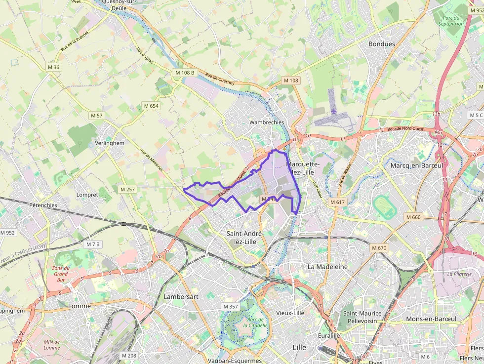 Appartement 66 m² trois pièces à vendre à Marquette-lez-Lille