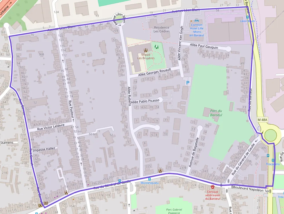 Appartement 72 m² trois pièces à vendre à Mons-en-Barœul