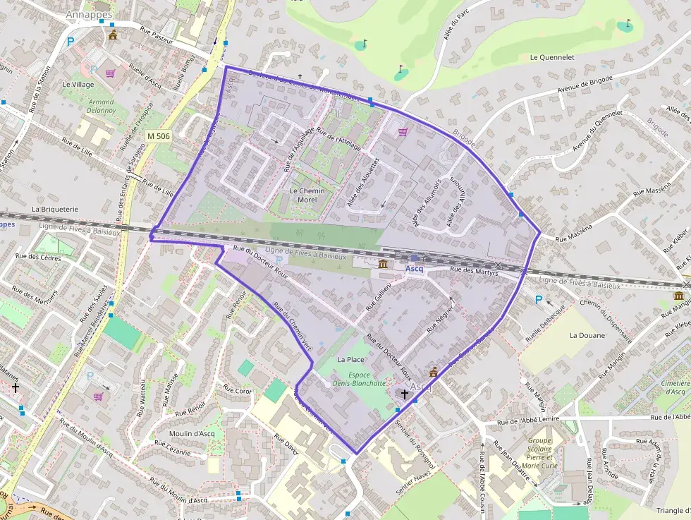 Appartement 72 m² trois pièces à vendre à Villeneuve-d`Ascq