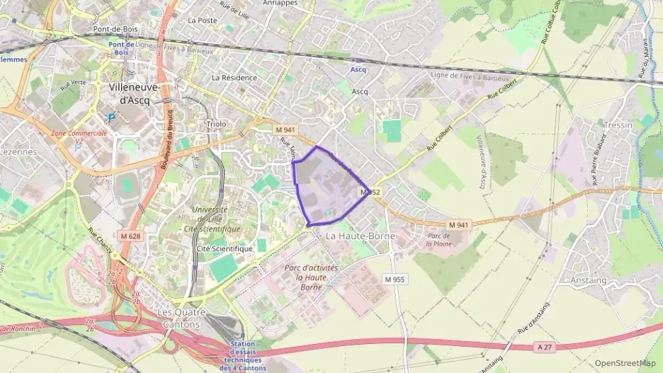 Appartement 48 m² deux pieces à vendre à Villeneuve-d`Ascq