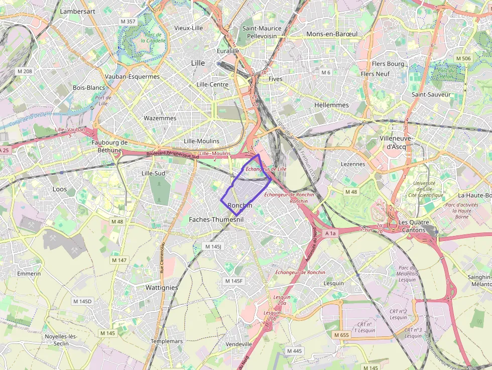 Appartement 44 m² deux pieces à vendre à Ronchin