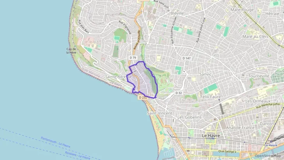 Appartement 47 m² deux pieces à vendre à Sainte-Adresse