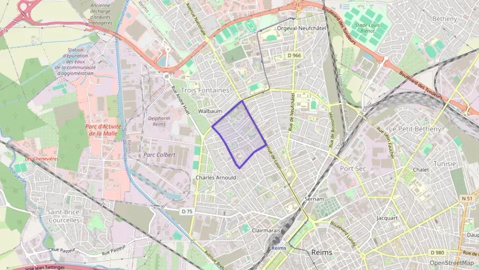 Appartement 72 m² trois pièces à vendre à Reims