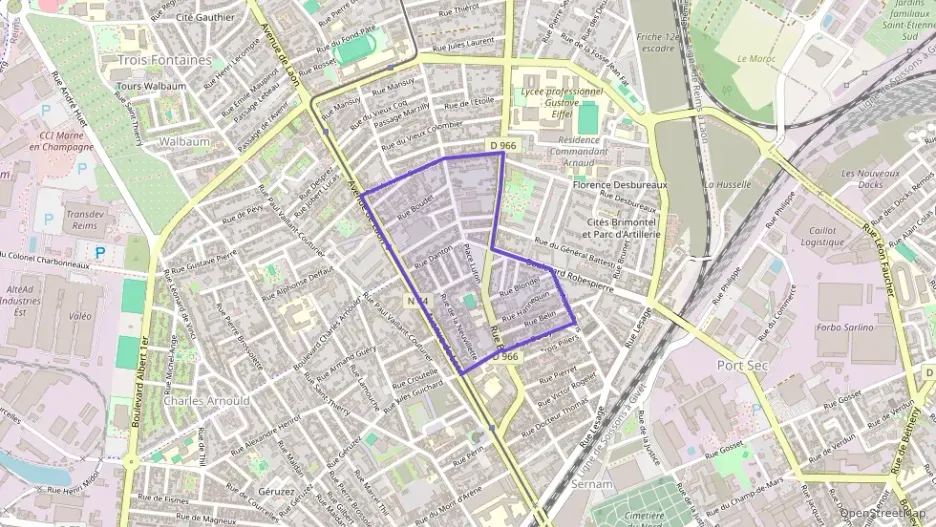 Appartement 52 m² deux pieces à vendre à Reims