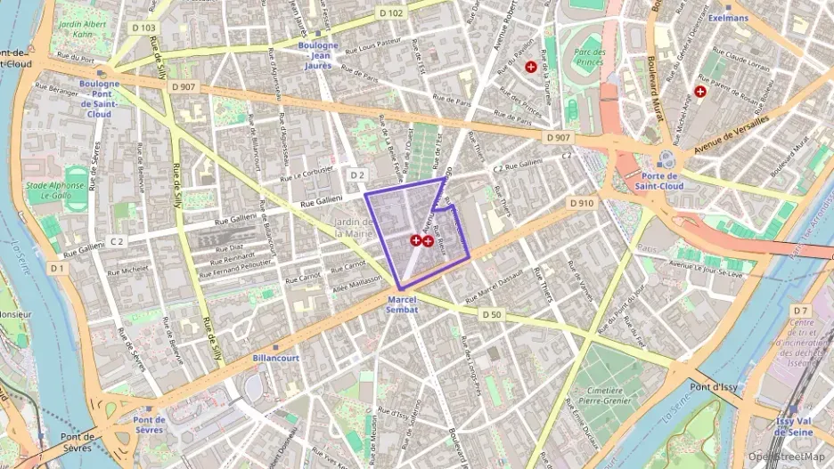 Appartement 64 m² trois pièces à vendre à Boulogne-Billancourt