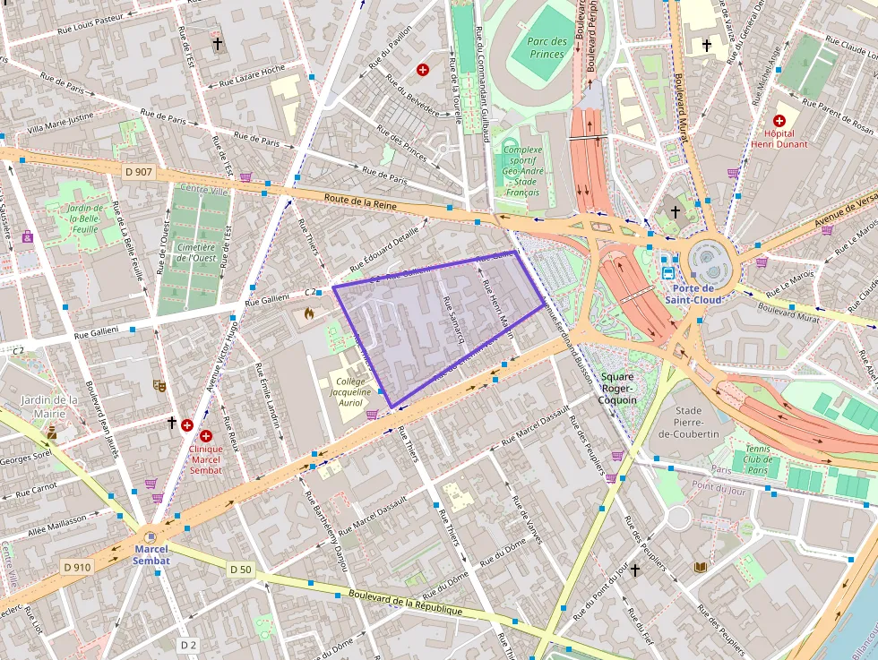 Appartement 63 m² quatre pièces à vendre à Boulogne-Billancourt