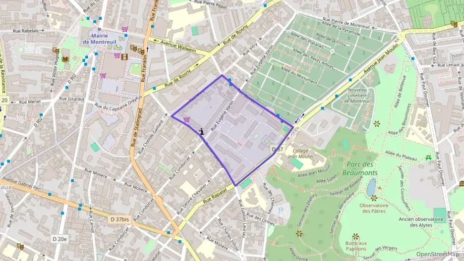Appartement 98 m² cinq pièces à vendre à Montreuil