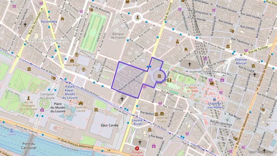 Appartement 50 m² trois pièces à vendre à Paris 1er Arrondissement
