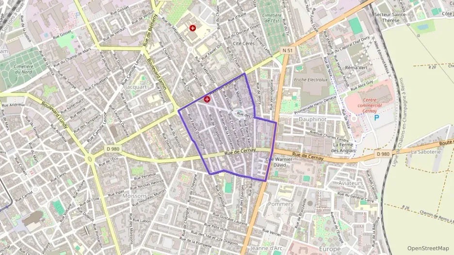 Appartement 38 m² deux pieces à vendre à Reims